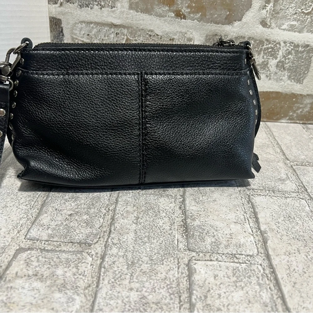 The Sak Black Pebbled Leather Crossbody Bag